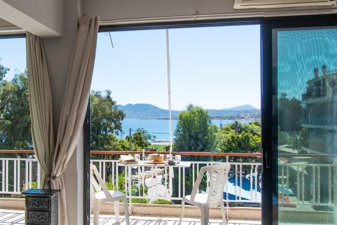Lavish & Spacious Apt With Stunning Seaview, 10 Min Ath Airport Луца Экстерьер фото
